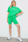 Ribbed High Waisted Cycling Shorts