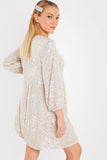 Sequin Smock Mini Dress