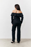 Black Tailored High Waist Trouser