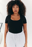 Built In Bra Sculpt & Control Short Sleeve Bodysuit