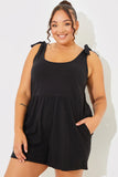 Tie Shoulder Fuller Short Playsuit