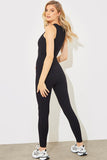 Built-In Bra Racer Neck Sleeveless Sculpt and Control Unitard