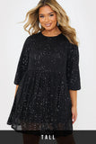 Sequin Smock Mini Dress