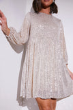 Sequin Smock Mini Dress