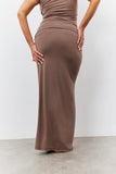 Sculpting Fold Over Waistband Maxi Skirt