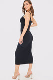 Rib Bodycon Midi Dress