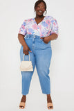 Lightwash Denim Paperbag Jeans