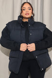 Belted Puffer Gilet