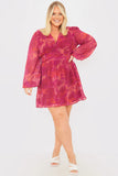 V Neck Mini Dress