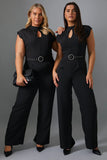 Key Hole Front Jumpsuit
