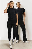 Black 2 Pack Jersey Kickflare and Legging