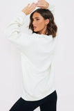 New York Embroidered Oversized Sweater