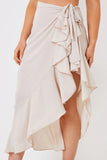 Chiffon Frill Detail Wrap Sarong