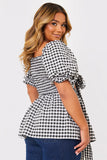 Gingham Print Multiway Top