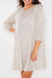 Sequin Smock Mini Dress