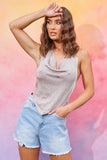 Distressed Denim Shorts