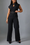 Key Hole Front Jumpsuit