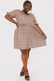 V Neck Skater Dress