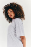 Oversized Boyfriend Embroidered Sleeve T-Shirt