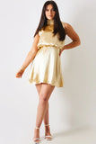 Liquid Satin Mini Dress
