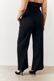 Black Tailored Wide Leg Trouser