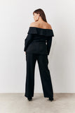 Black Tailored High Waist Trouser