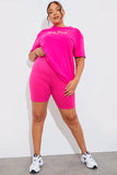 Ribbed High Waisted Cycling Shorts