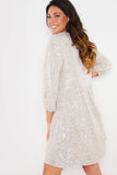 Sequin Smock Mini Dress
