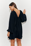 Balloon Sleeve Smock Mini Dress
