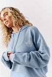 Blue Fits Sports Club Graphic Oversized Hoodie