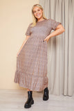 Frill Hem Midaxi Dress