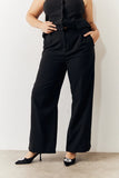 Black Tailored Wide Leg Trouser