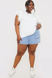 Paper Bag Denim Short