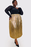 Plisse Maxi Skirt
