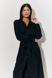 Belted Midi Shirt Dress