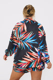 Palm Print Co-Ord Beach Shirt
