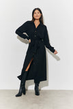 Belted Midi Shirt Dress