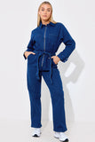 Zip Up Denim Boilersuit