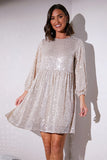 Sequin Smock Mini Dress