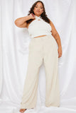 Ribbed Halter Neck Top