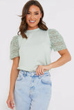 Crochet Sleeve T-Shirt