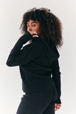 Rib Knit Zip Up Co-Ord Hoodie