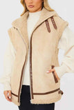 Shearling Sleeveless Aviator Gilet