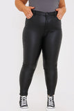 Coated Adjustable Skinny Jeans