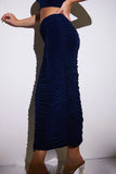 Ruched Maxi Skirt