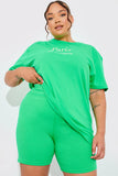 Ribbed High Waisted Cycling Shorts