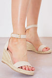 Buckle Detail Mid High Wedges