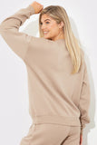 Embroidered Athletic League Crew Neck Jersey Sweater