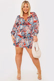 Satin Ruched Mini Dress