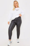 Coated Adjustable Skinny Jeans